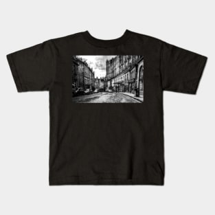 Grassmarket Edinburgh Black And White Kids T-Shirt